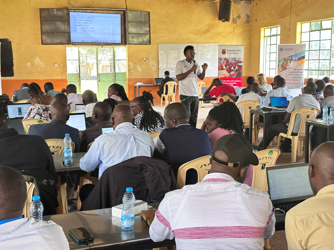 Teachers at a STEM training session in Western Kenya
